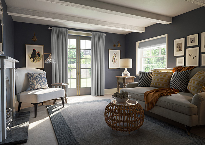 Roslin (Blackout), Lunar Grey - Made to Measure Curtains - Image 8